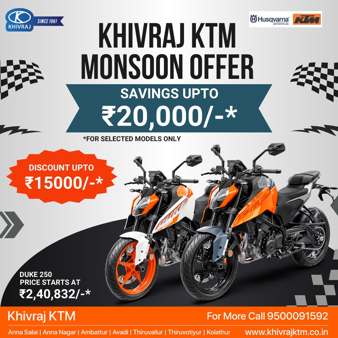 KTM Mansoon Offer